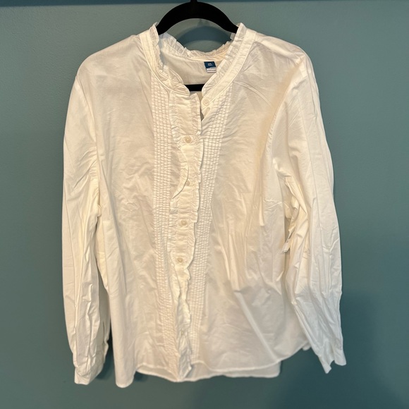 Old Navy White cotton button shirt /XL main image 0